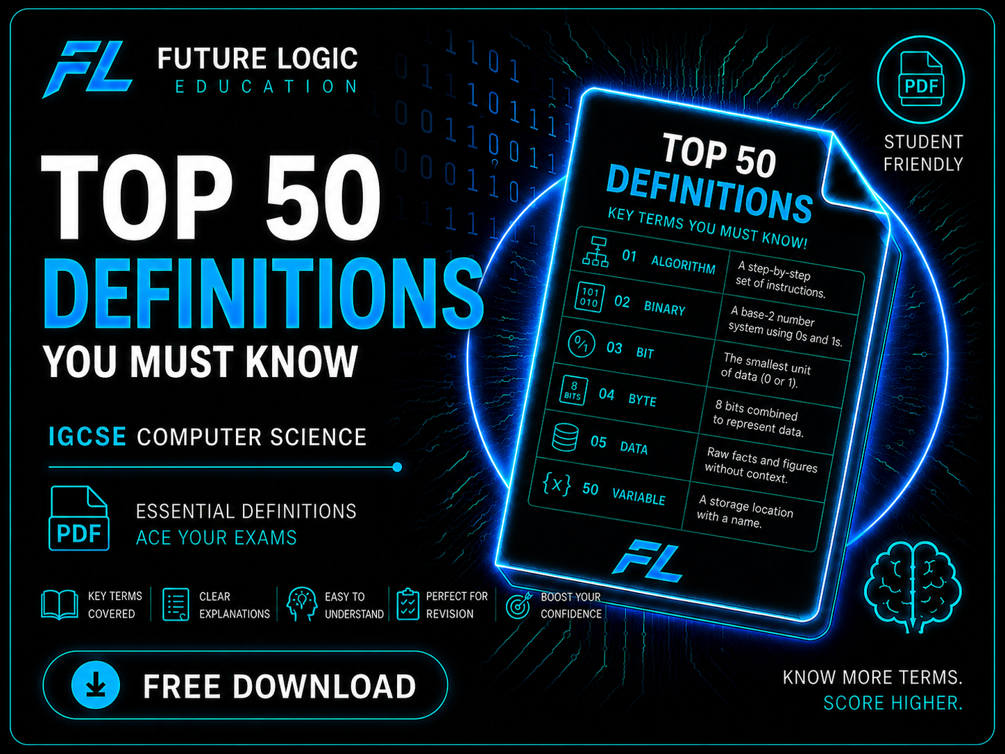 Top 50 Definitions free PDF thumbnail